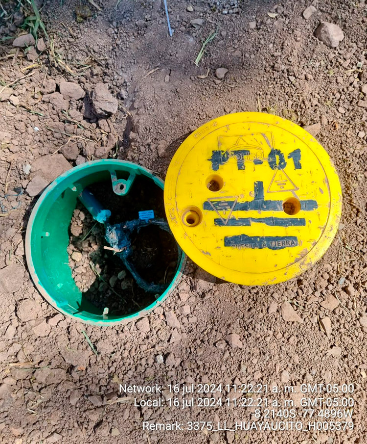 PROYECTO HUAYCITO PARARRAYOS Y POZO A TIERRA